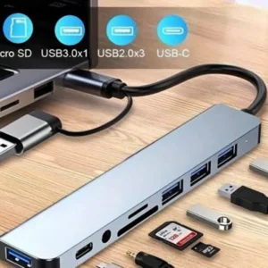 HUB Multifuncional 11 En 1 Con Conector USB Tipo C PSS-CT306