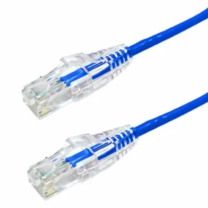 Patch Cord 3FT (1MT) Cat 6 Azul Slim