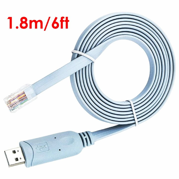Cable De Consola USB a RJ45, 6 Pies, FTDI Cisco