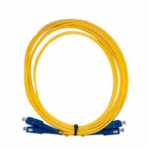 PATCH CORD FIBRA OPTICA MONOMODO SC/UPC-SC/UPC DUPLEX 3 METROS AMARILLO LINET