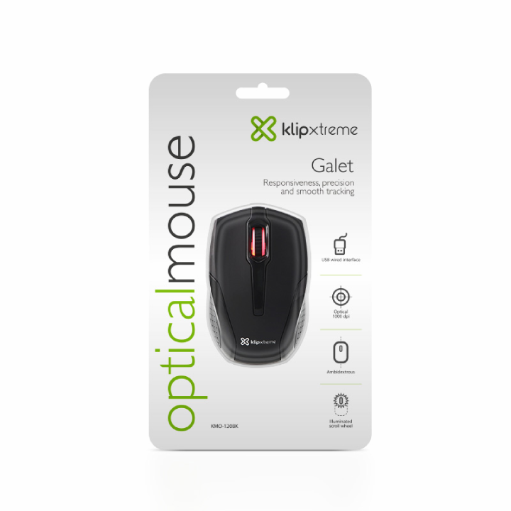 Mouse Galet USB KMO-120BK